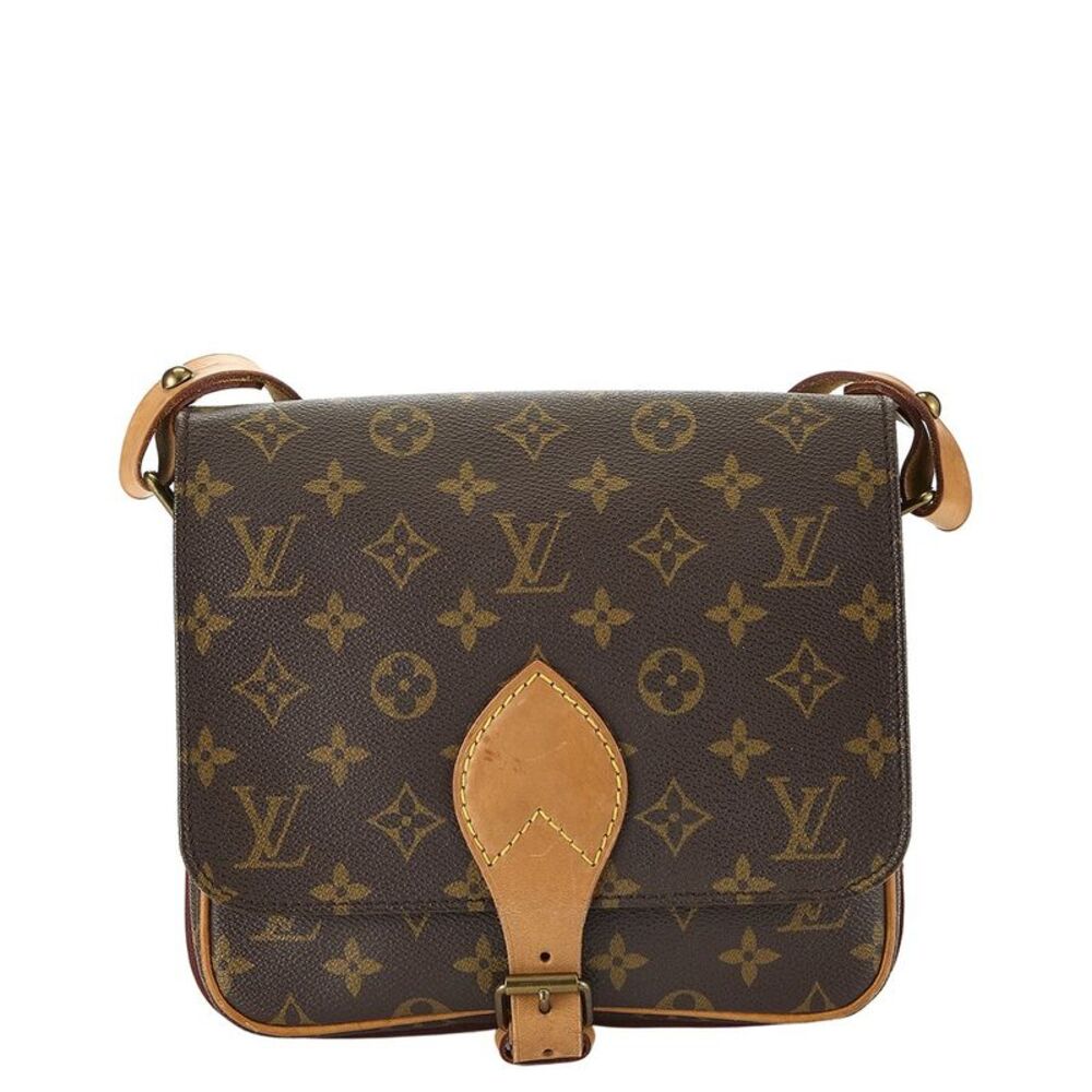 Louis Vuitton Brown Monogram Coated Canvas Cartouchiere Mm (Authentic